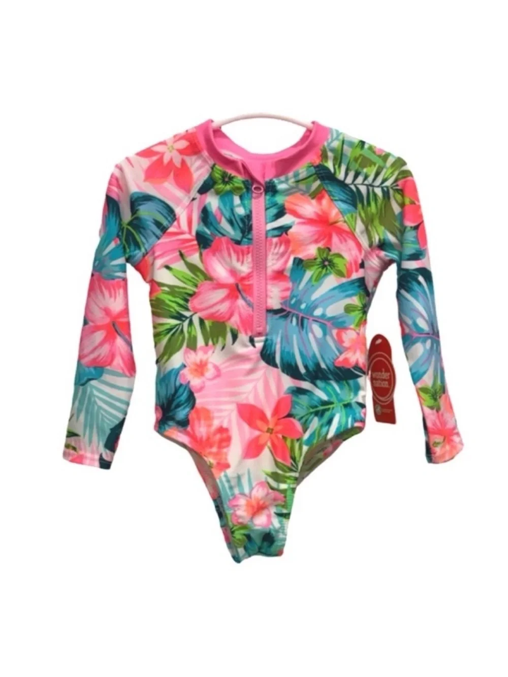 Wonder Nation Rash Guard Bathing Suit